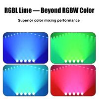 Lampu Bar Moving Head Rotating 5*120W Pixel-Ring Zoom Beam Strobe DMX512 LED RGBW Warm White untuk Panggung, DJ, Disko, Pesta, dan Acara