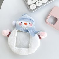 Porte-cartes photo en peluche de 3 pouces, mignon, petit porte-cartes pour idoles, étui pour photocards, cadre pour photocards, fournitures de rangement