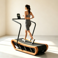 Tapis de course autoporteur en bois de pin massif, entraîneur sans moteur, sans électricité, équipement de cardio-training pour studio et salle de sport