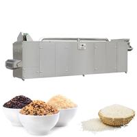 Ligne de production de riz artificiel enrichi en nutriments Usine de traitement de produits céréaliers avec mélangeur friteuse Machines à clé incluses