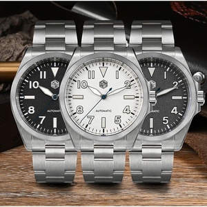 Reloj Automático para Hombre San Martin SN0132, 40 mm, Mecánico, Resistente al Agua 10 ATM, BGW9 Luminoso, Zafiro, Esfera con Textura de Fuego NH35 - Product Image 5