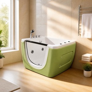 Bañera de Hidromasaje Moderna Independiente para Bebés con Función de Masaje y Relajación para Baño - Product Image 2