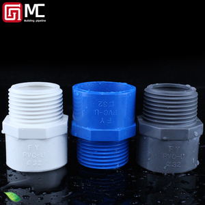 Adaptador de Rosca Macho de PVC con Junta de <span class=keywords><strong>Goma</strong></span>, Accesorio de Tubería de Agua de Plástico para Conexiones Seguras - Product Image 1