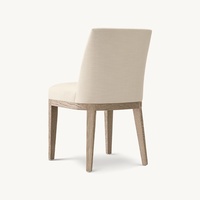 Ensemble de table à manger rectangulaire 8 places en teck massif, écologique, durable, avec base à chevalet géométrique sculptée, mobilier moderne pour la maison