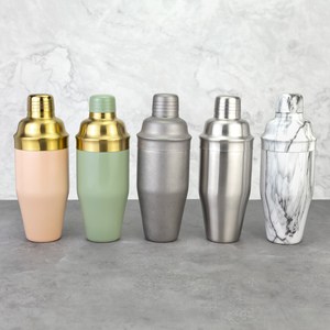 व्यक्तिगत कस्टम लोगो 700 मिलीलीटर हेवीवेट बिल्ट-इन-स्ट्रेनर बार कोबलर शेकर बारटेंडर कॉकटेल पेय - Product Image 1