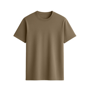 T-shirt en coton pour homme, manches courtes, construction sans coutures, col sans étiquette, tissu lesté pour soulager l'anxiété ou favoriser la concentration. - Product Image 1