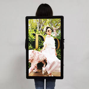 Hoogwaardig 27 inch rechthoekig LCD rugzak reclamebord - draagbare videospeler display voor onderwijs & commerciële promotie - Product Image 2