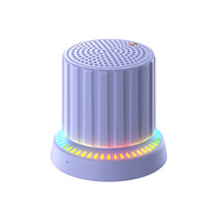 Magnetic 5.3 untuk Kontrol Suara Lampu Atmosfer RGB Dudukan Ponsel Speaker Portabel Mini Tahan Air Suara Surround 360