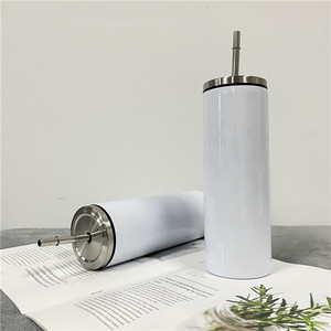 Vaso de pulpa para impresión en caliente, alto e irrompible, Delgado, recto, totalmente 20oz, blanco, sublimación - Product Image 2