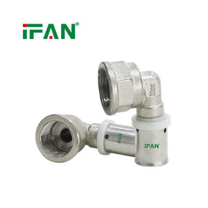 Adaptateur en T en laiton IFAN, raccord en laiton pour tuyauterie <span class=keywords><strong>multicouche</strong></span> PEX, raccord en <span class=keywords><strong>cuivre</strong></span> à sertir - Product Image 3