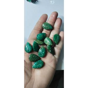 Piedras Preciosas Sueltas Talladas en Forma de Hoja de Diamante Esmeralda Natural, Piedra Tallada Verde de 16x22 mm, 40 ct, 8 g - Product Image 6