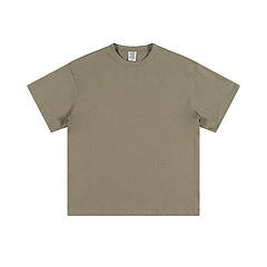 Camiseta blanca de algodón 100% personalizada para hombre, camiseta de gran tamaño, tela de punto lisa en blanco con cuello redondo, transpirable y sostenible - Product Image 6