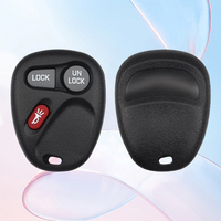 Coque de télécommande de voiture MS 2 + 1 boutons pour Cadillac Auto Vehicle Replacement Plastic Blank Key Fob Shell