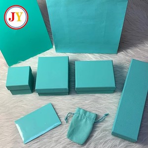 Factory Wholesale Luxury Custom Design Leather Velvet Flip Jewelry <b>Gift</b> <b>Box</b> Set Pendant Necklace Jewelry <b>Box</b> for <b>Small</b> Business - Product Image 4