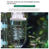 Diffuseur de CO2 transparent en verre à trois étages pour aquarium