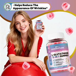 Private Label Hautaufhellende L-Glutathion 13-in-1 Gummibärchen Multivitamin-Nahrungsergänzung Glutathion-Gummis mit Kollagen - Product Image 4