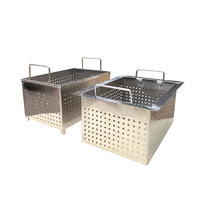 Panier perforé personnalisé en acier inoxydable 304, panier de drainage, panier de lavage, plateau de rangement