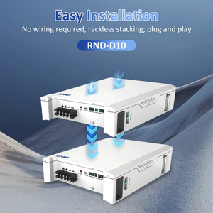 แบตเตอรี่ลิเธียมไอออนแบบไฮบริด 51.2V สำหรับเก็บพลังงานแสงอาทิตย์ ระบบ RS485 สามารถวางซ้อน/ติดผนังได้ สำหรับจ่ายไฟฉุกเฉินในครัวเรือน รุ่น RND-D - Product Image 2