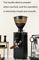 Mini moulin à café électrique portable en acier inoxydable avec meules coniques pour la maison, le camping et l'extérieur