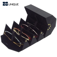 Étui de rangement pliable pour lunettes de soleil, organiseur de voyage pour plusieurs lunettes, présentoir à lunettes