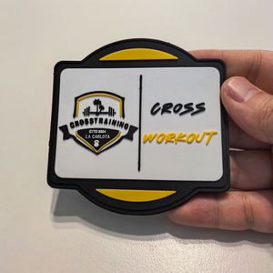 Custom Personalized 3D Soft Rubber PVC Silicone Embossed Badge Patch <b>Label</b> logo for <b>Clothing</b> Backpacks and Hats - Product Image 3