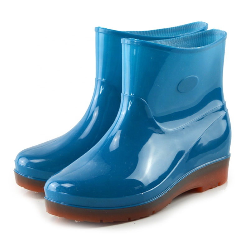 Популярные сапоги от завода Sepatu Hujan, резиновые сапоги, безопасные сапоги из ПВХ для защиты сезона дождя, обувь для обуви, резиновые сапоги для женщин