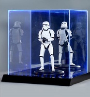 Éclairage LED Vitrine acrylique pour objets de collection-Modèles, Lego & Figurines Vitrine anti-poussière pour objets de collection