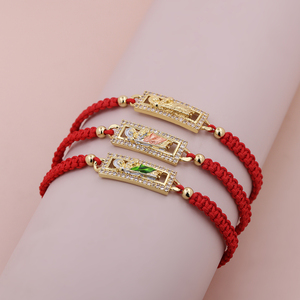 Pulsera Cristiana de San Judas Tadeo Chapada en Oro de 18K, Estilo Boho Chic, Resistente al Deslustre, para Hombres y Mujeres, Protección Espiritual - Product Image 5