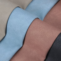 Vente directe d'usine tissu de recyclage en cuir souple et élégant cuir synthétique PU pour vêtements
