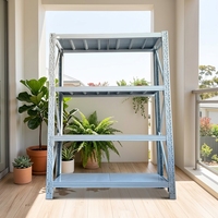 Étagères de rangement métalliques sans boulons, couleur personnalisée, multi-niveaux, réglables, pour garage, entrepôt, atelier, rangement domestique