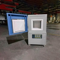 Peralatan Pemanas 1200 ° Tungku Listrik Suhu Tinggi C 100L Dengan Pengontrol Suhu Terprogram