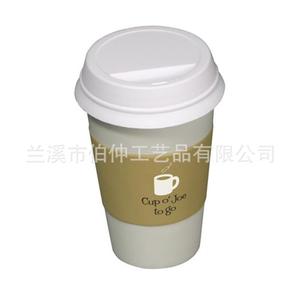 Tasse à café souple Chameleon gris clair avec couvercle anti-fuite pour les voyages - Product Image 1