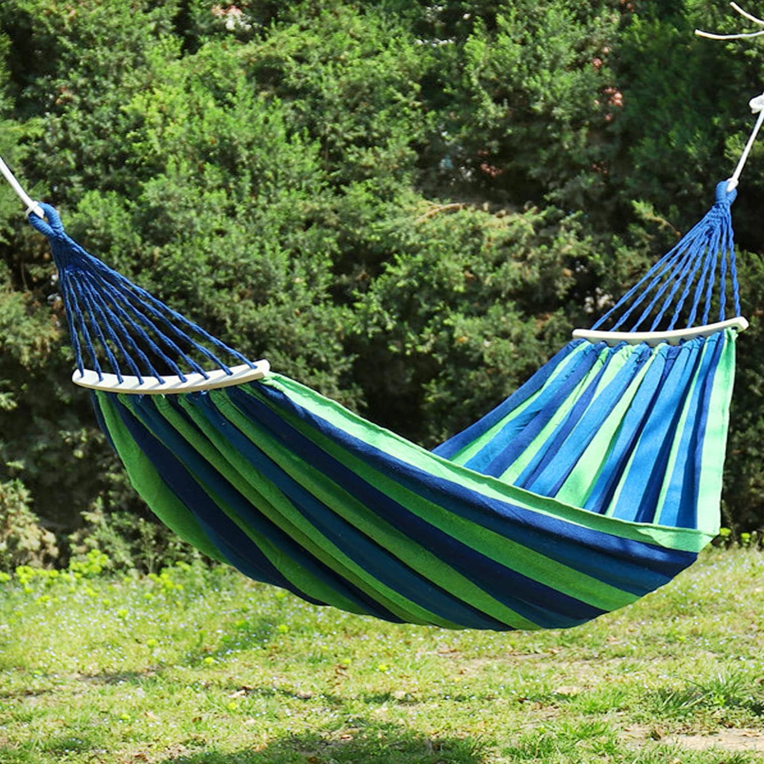 Multi-purpose striped hammock for garden and leisure wholesale programs