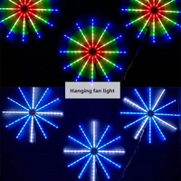 Nouvelle Lampe LED RGB IP65 en forme de Cheval de Course, Effet Feu d'Artifice, avec Câble en Cuivre et Prise de Sol pour Décoration Extérieure Effet Étoile Éclatante