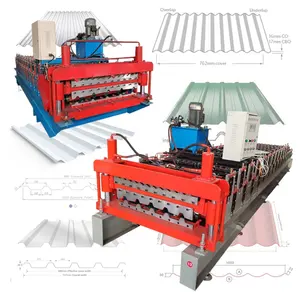 Iron roofing wall corrugated roof sheet making roll forming machine metal roofing