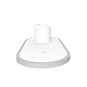 แท่นชาร์<span class=keywords><strong>จ</strong></span>ไร้สายแบบ3 in 1 10W สำหรับโทรศัพท์มือถือ iPhone สีขาวแท่นชาร์จพับได้15W TYPE-C - Product Image 5