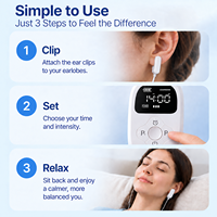 Appareil de Neurostimulation à Basse Fréquence CES pour l'Amélioration du Sommeil, la Réduction de l'Anxiété, de la Dépression, des Migraines et le Soulagement de la Douleur