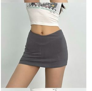 <span class=keywords><strong>Minifalda</strong></span> Casual Ajustada de Color Sólido para Mujer Madura, Sexy, para Club, con Corte <span class=keywords><strong>en</strong></span> V <span class=keywords><strong>en</strong></span> la Cintura, Super Mini - Product Image 6