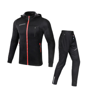 Conjunto de Ciclismo Térmico de Invierno Unisex, Jersey y Pantalones de Ciclismo Transpirables de Forro Polar, Traje de Ciclismo para Carretera y Montaña - Product Image 1