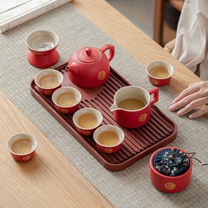 Set da Tè Portatile in Porcellana Bone China per Esterni, Ecologico e Durevole, Colore Personalizzabile, Regalo di Nozze, Articoli da Regalo Stampati - Product Image 3