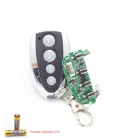 Control Remoto RF de 433MHz, Duradero y Confiable, Transmisor de 4 Canales de Material ABS para Puerta de Garaje