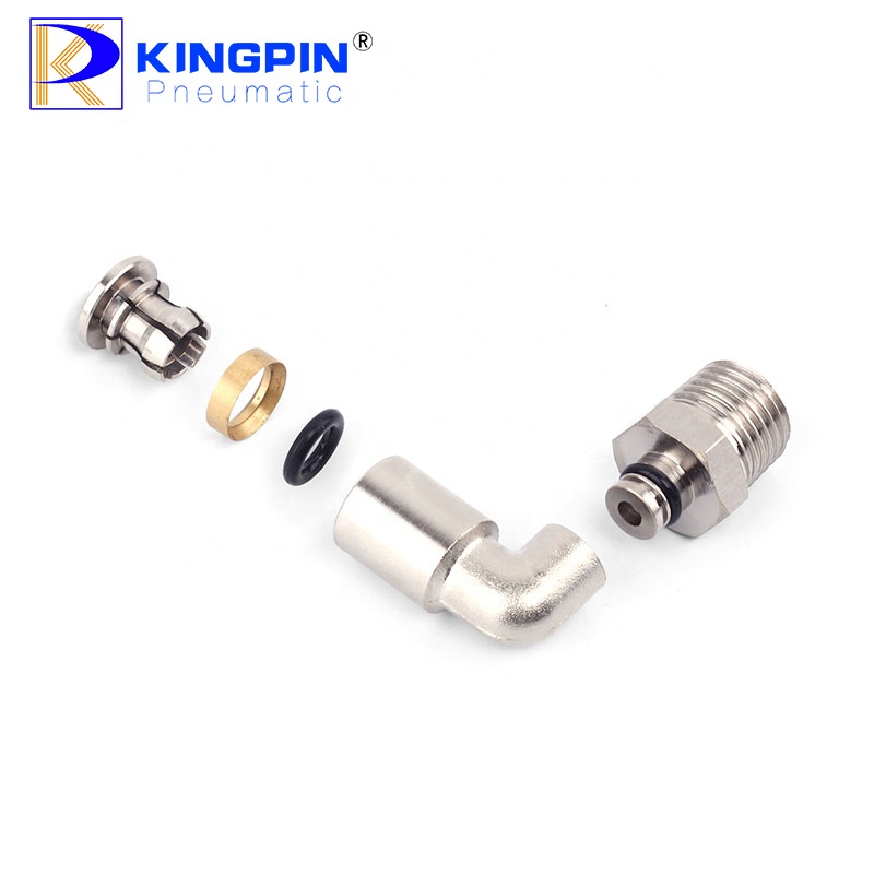 Raccordo A Gomito In Ottone 90° - Filettatura Maschio BSP NPT 1/2" X Tubo Flessibile 10mm, Connettore Per Acqua/Aria
