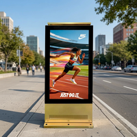 Pantalla Digital Exterior de Doble Cara Personalizada 4K, de Alto Brillo, Resistente al Agua, Legible Bajo la Luz Solar, con Soporte de Pie y Sistema Android