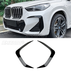 For BMW X1 U11 M Sport 2023+ Car Front Bumper Lip <b>Splitter</b> Fog Lamp Grill Spoiler Cover Air Vent Wind Knife Body Kits - Product Image 1