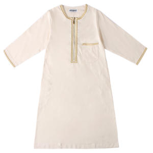 두바이 아랍 무슬림 어린이 로브 소년 의류 아바야 카프탄 로브 이슬람 라마단 의류 아랍 어린이 카프탄 의상 - Product Image 6