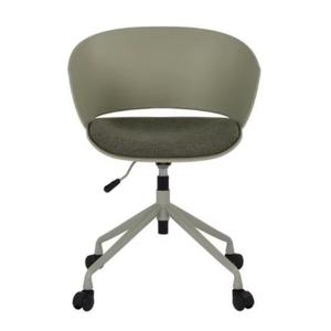 PP Home Office <strong>Desk</strong> Chair <strong>Computer</strong> Chair <strong>Fixed</strong> Armrests Metal Feet Green Soft and Comfortable - Product Image 2
