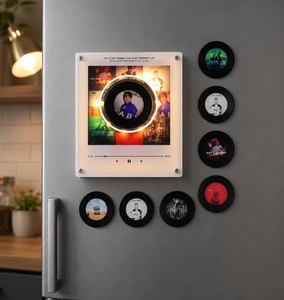 Imán Giratorio Personalizado para Refrigerador con Música, Disco Recargable y Reemplazable, 9 <span class=keywords><strong>Canciones</strong></span>, Foto Personalizada, Recuerdo DIY, Venta al por Mayor <span class=keywords><strong>de</strong></span> Fábrica - Product Image 1