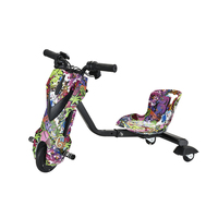 Scooter électrique à 3 roues mini-tricycle à dérive électrique pour enfants tricycle électrique 150W vélo clignotant à dérive en vente