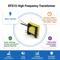 Transformateur haute fréquence personnalisable EFD15 Mini PCB SMPS pour bobine LED 12V 24V, fabriqué par un professionnel