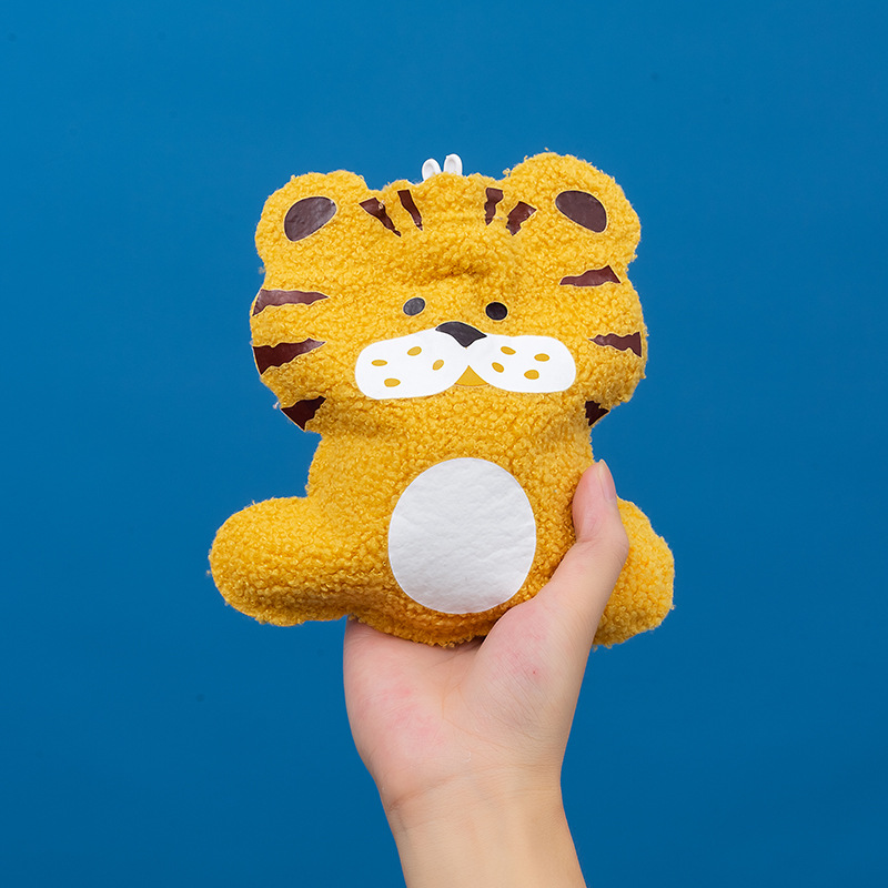 Новый дизайн 2023, Милая мини-сумка для горячей воды, утолщенная Взрывозащищенная плюшевая мультяшная теплая сумка для воды